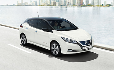 Nissan-leaf-ved-havet